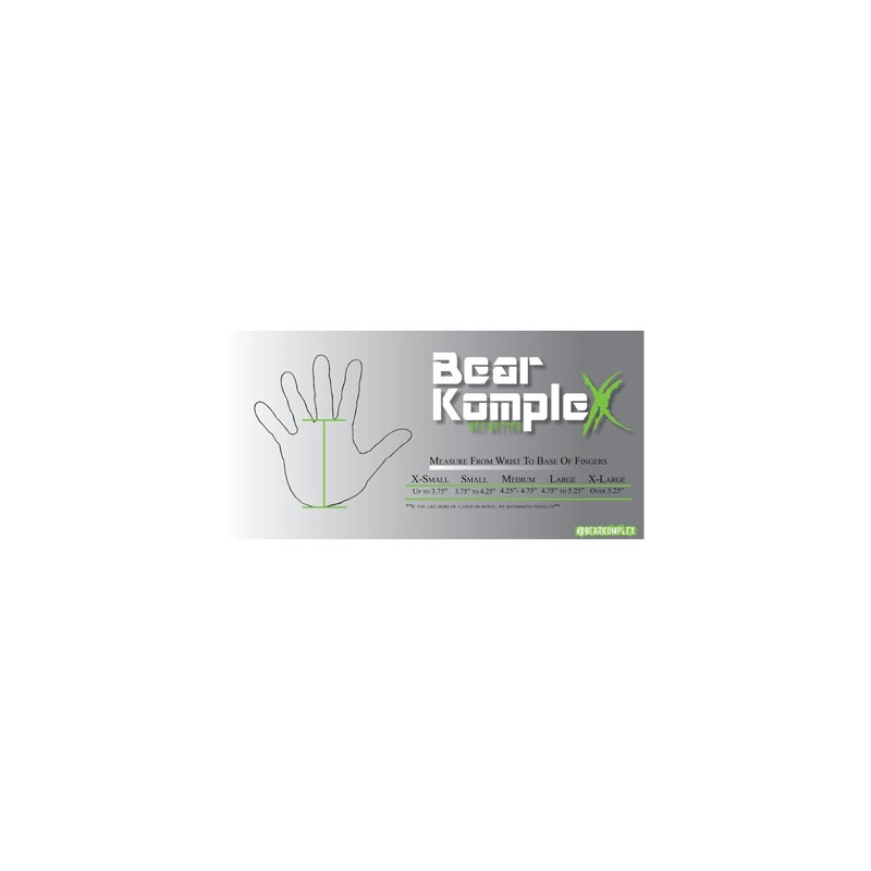 Bear Komplex Grips Size Chart