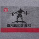 T-shirt Unisex manches longues et capuche JUMPBOX FITNESS modèle REPUBLIC OF REPS 3