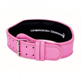 UNBROKEN DESIGNS - Ceinture cuir d'haltérophilie Sparkle Princess