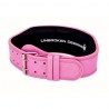 Ceinture d'haltérophilie en cuir Rose UNBROKEN DESIGNS modèle Sparkle Princess 1