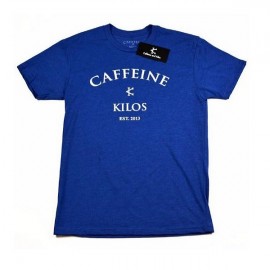 CAFFEINE & KILOS - "Arch Logo" Mens T-shirt - Blue