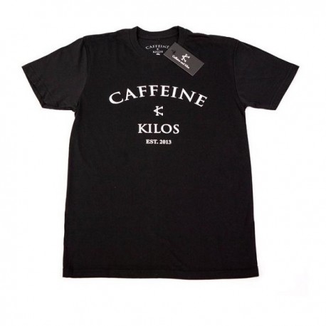 CAFFEINE & KILOS - "Arch Logo" Mens T-shirt - Black