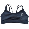 SAVAGE BARBELL - Women Sports Bra "Knotty Back Black"