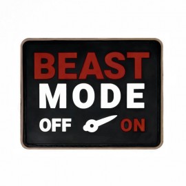 DR WOD ""Beast Mode" Rubber Velcro Patch