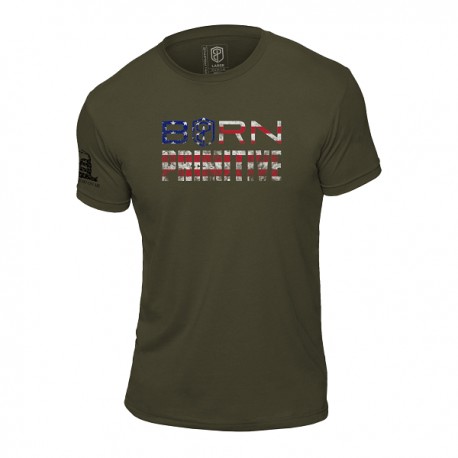 BORN PRIMITIVE -Men  T-Shirt "The Patriot Brand Tee" OD Green dr wod