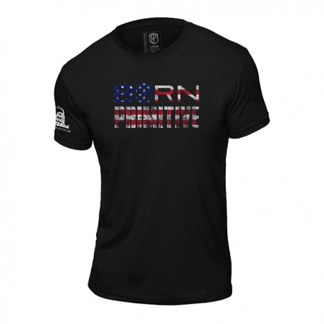 BORN PRIMITIVE -Men  T-Shirt "The Patriot Brand Tee" Black dr wod