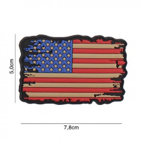 DR WOD "Vintage US Flag" Rubber Velcro Patch