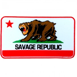 SAVAGE BARBELL - Savage Republic PVC Velcro Patch