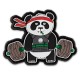 DR WOD - Parche Velcro PVC "Deadlift Panda"