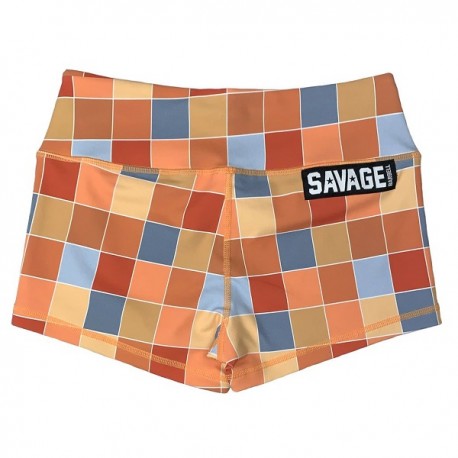 SAVAGE BARBELL - Short Femme "Disco Square"