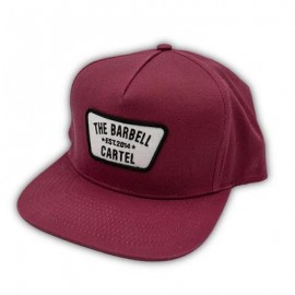 THE BARBELL CARTEL - Casquette "SNAPBACK" Classic Logo Cranberry