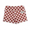 THE BARBELL CARTEL - Short femme Comp 2.0 " Maroon Checkered