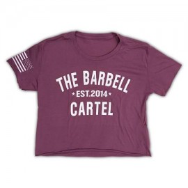 THE BARBELL CARTEL - T-shirt Femme "BRBL CROP" Purple