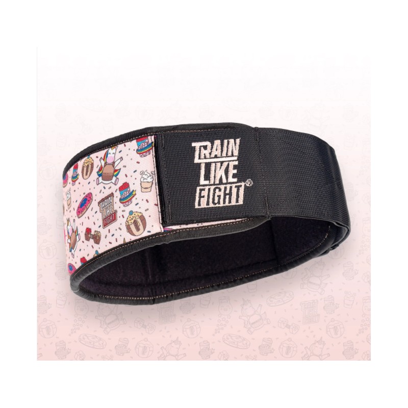 TRAIN LIKE FIGHT - HR Weightlifting Belt - Rainbow Cookie Attitude