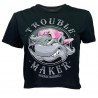 SAVAGE BARBELL - Crop TEE  "TROUBLE MAKER""