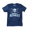 BARBELL REGIMENT -BARBELL Origin Tee Navy -Cross-Training Tee Shirt Homme