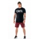 THE BARBELL CARTEL -FREESTYLE SHORT 8.5" SOLID  CRIMSON