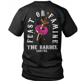 THE BARBELL CARTEL - Mens l T-shirt  "FEAST " BLACK