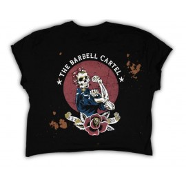 THE BARBELL CARTEL - T-shirt Femme "l CROP" SAND