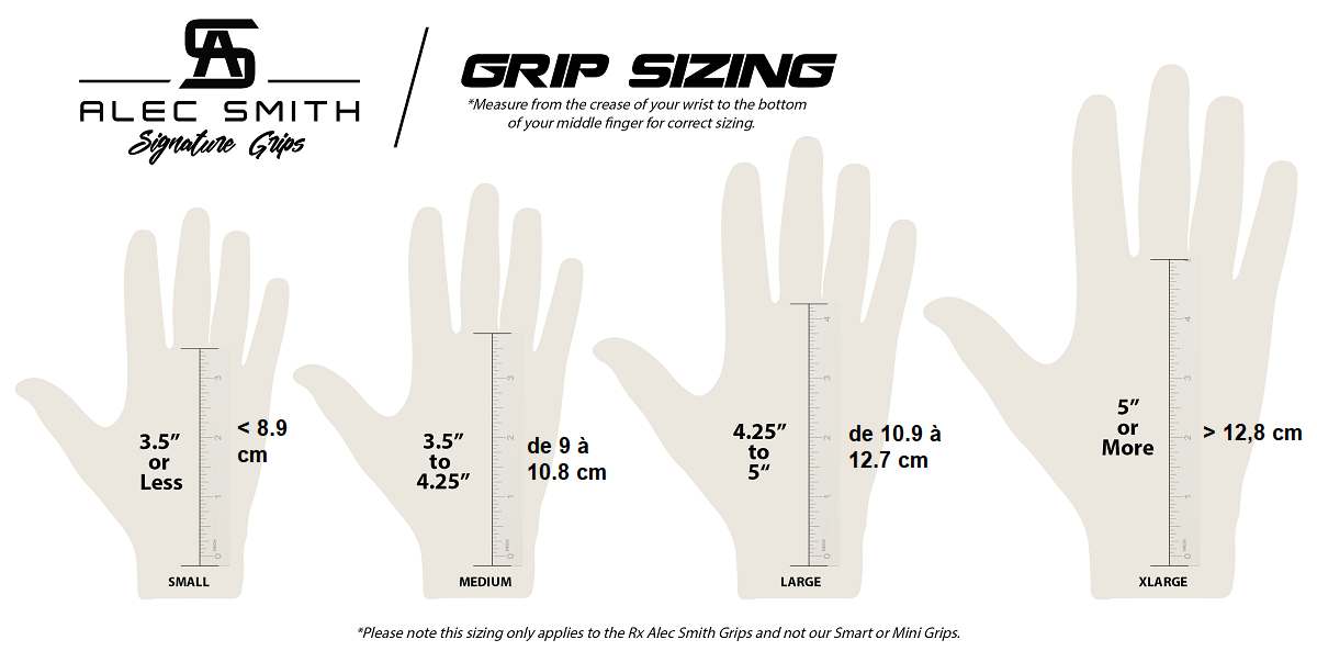 Gymnastics Grips Size Chart